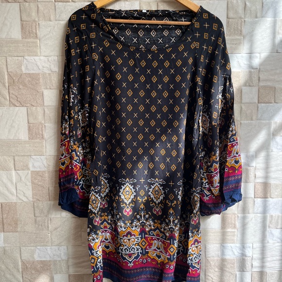 Printed Shein dress ~ UK 8-10 - Picture 2 of 2